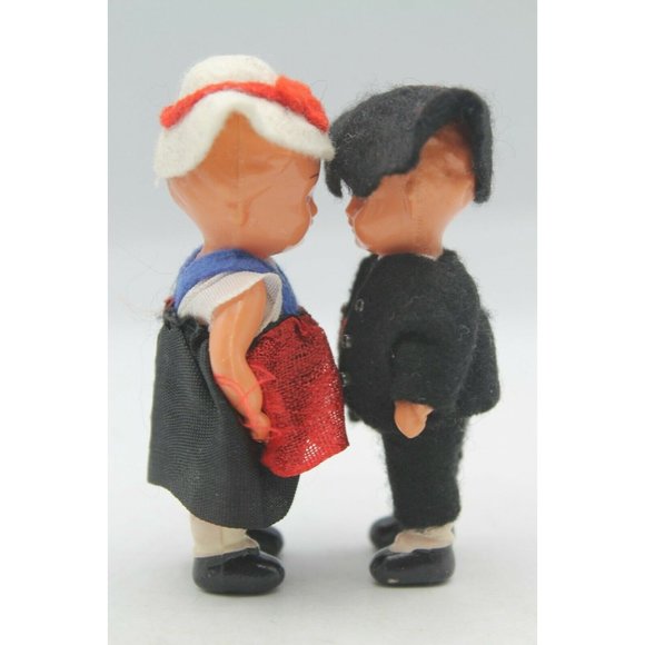 Celluloid Dolls 3" High Unknown Maker w/Clothing - Picture 4 of 6